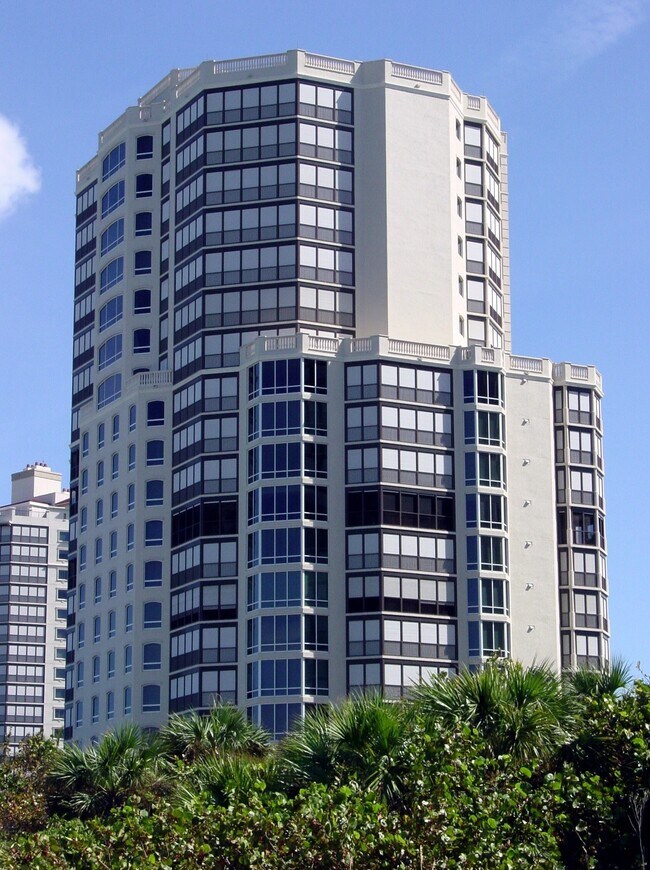 Southwest corner from Vanderbilt Beach - Windsor at Bay Colony
