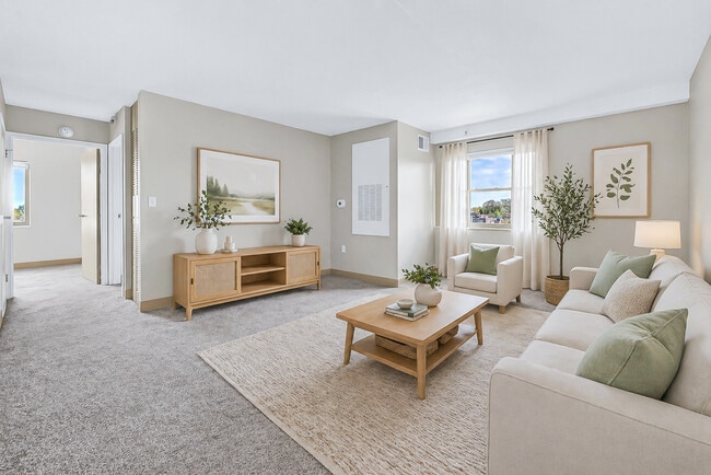 Open Living Room with Natural light at Musicians Towers