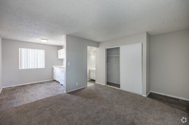 Studio - 400 SF - Living Room and Kitchen