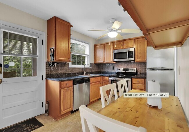 Kitchen and dining table