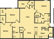 3BR/2BA