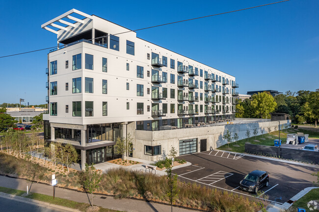 The Quentin Parking & Main Entry - The Quentin Apartments