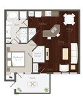A3 - 1x1 floor plan Elite 99 West