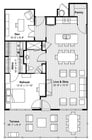 Elegant 1 BR Den + Terrace, Shower, Gas Cooking