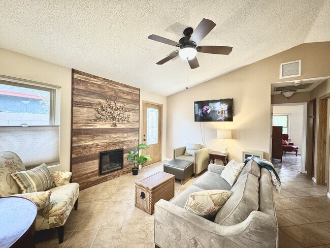 Fully Furnished Henderson Rental Near Cadence | 2 Bed Home w/ Solar + Backyard | Close to Cowabun...