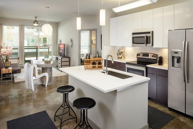 Full Kitchen with Dishwasher - Echo Apartments