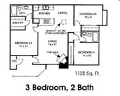 3BR/2BA