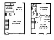 PHASE I-III - 2 Bedroom 1.5 Bath