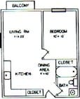 1BR/1BA
