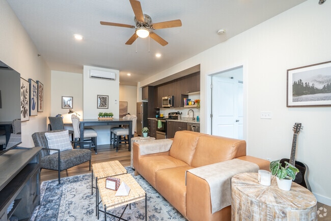 1BR, 1BA - 771SF - Living Room - The Edge at Mt. Shadows