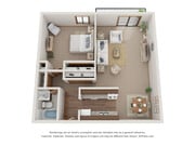 1 BR Oak 3D