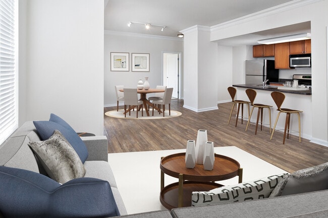 Finish Package I living and dining areas with hard surface flooring