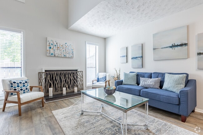 1BR, 1.5BA - 1,004SF (Marigold) - Living Room - Lakeview