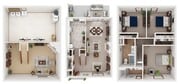 Bob-O-Link 3 Bedroom 2.5 Bath Floorplan