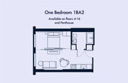 One bed (1BA2M)