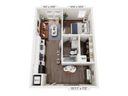 A2.1t floor plan Trella Uptown