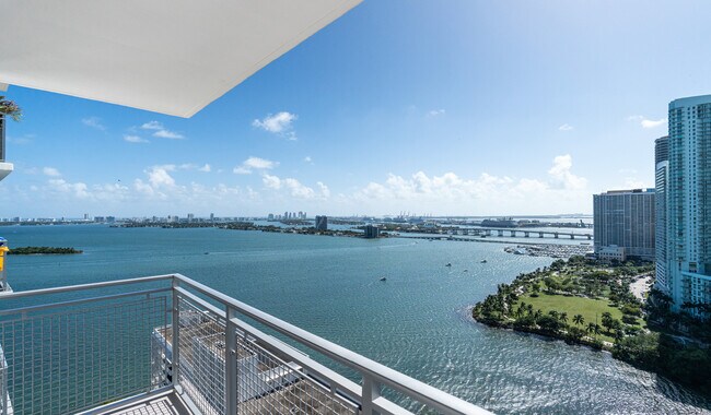 Your new home features a private balcony or patio with a great view - The Watermarc at Biscayne Bay