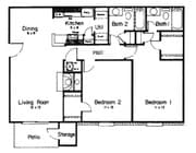 2BR/2BA