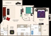 2 Bed 1.5 Bath