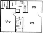 1BR/1BA