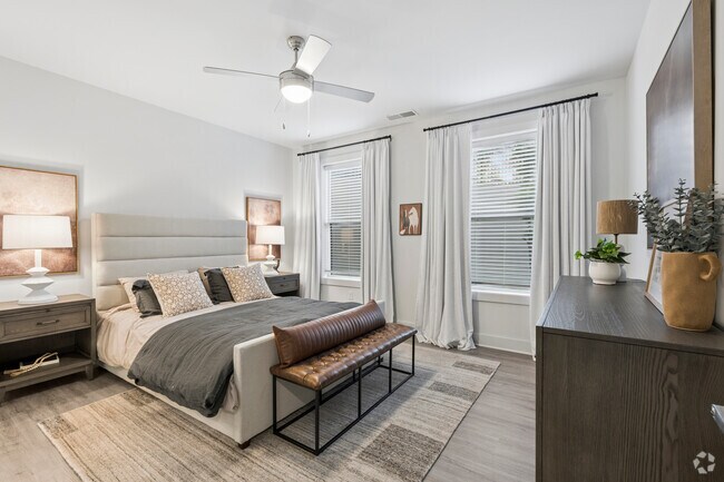 2BR, 2BA - 1,233SF - Primary Bedroom
