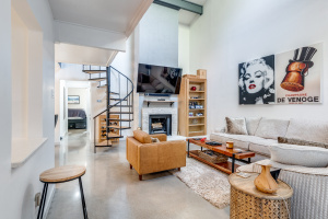 Living Room + 75" Inch TV - 9711 Smokefeather Ln (Dallas, TX)