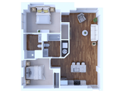 2 Bedroom/2 Bathroom-952