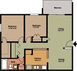 2x1 Floor Plan
