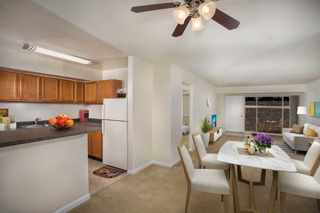 Spacious living and dining area at Lansdowne Village Apartments in Landover, MD - Lansdowne Village Apartments