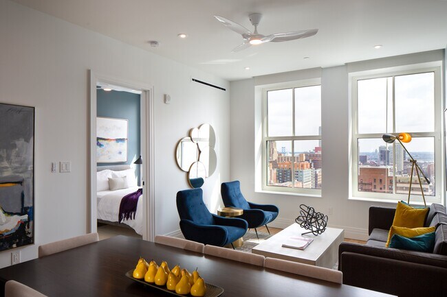 The Atlantic 3 Bedroom Apartment Living Space