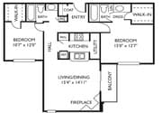 Two Bedroom/Two Bath