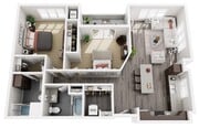 Floor Plan D3 | 22 Slate | Apartments in Madison, WI