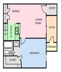1BR/1BA