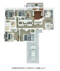 4 Bed 2 Bath