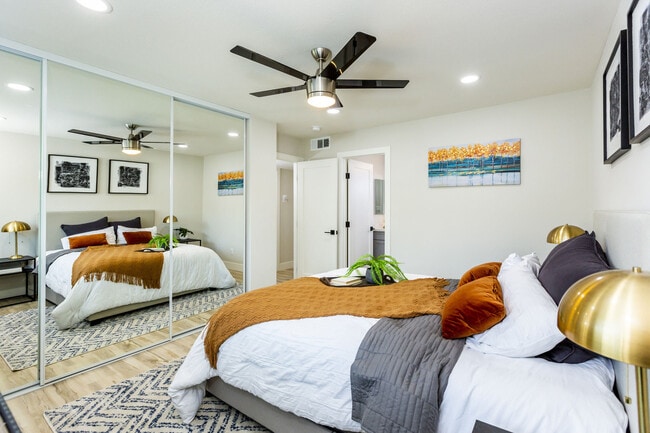 Bedroom With Mirror