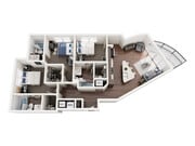 3B Patio Floor Plan (only building 2)