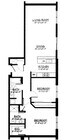 2 Bed / 2 Bath - 1,168 SF