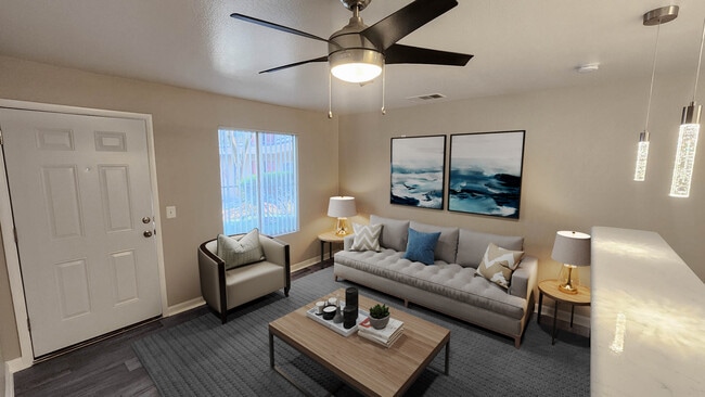 1 BR, 1 BA - Living Room