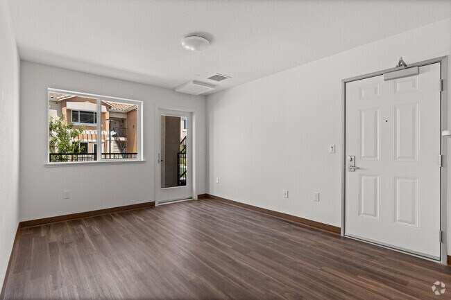 2BR, 1BA - 797SF - Living Room - Walnut Place & Walnut Terrace