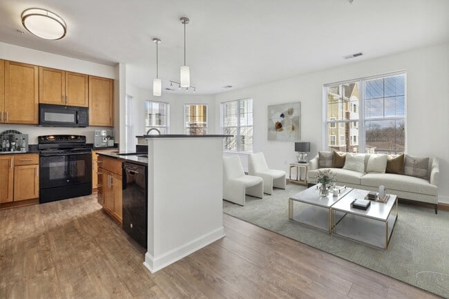 Model Apartment - Kitchen, Living, Dining - Prospect Hall Apartments