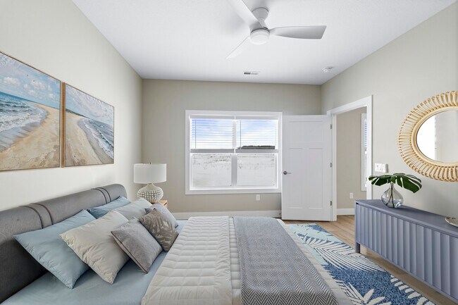 Main Bedroom, 2 in blinds w/ Natural Light