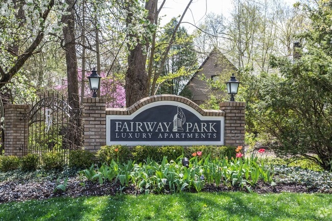 Spring Season Entrance - Fairway Park Apartments