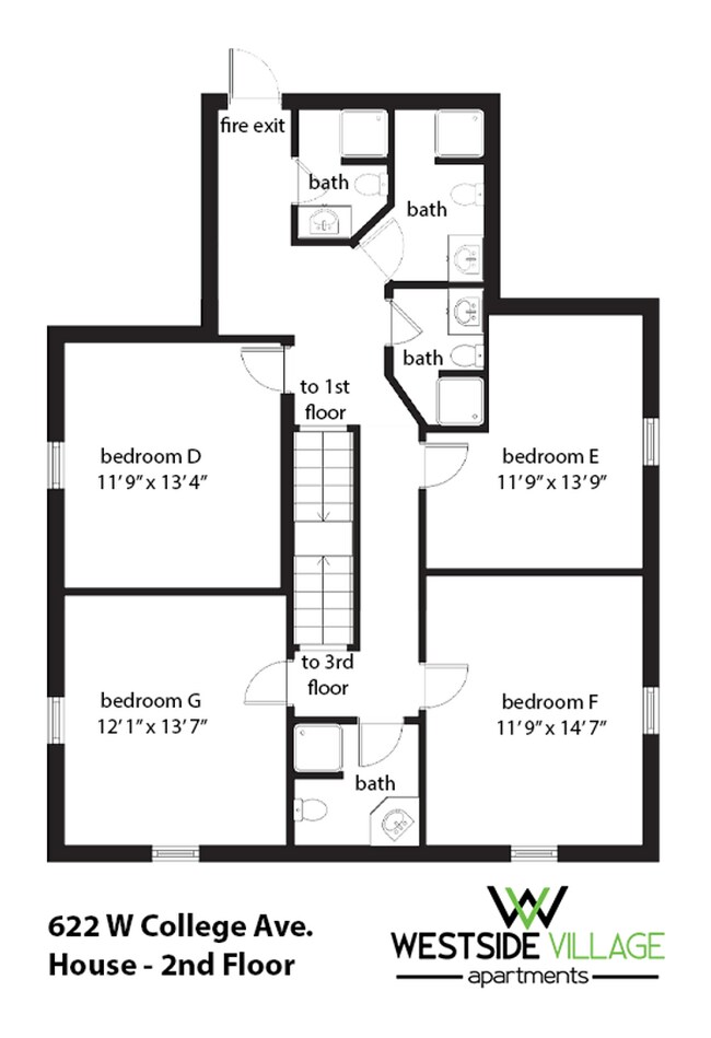 622 W College Ave Unit House
