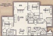 3 Bedroom Garden Floorplan
