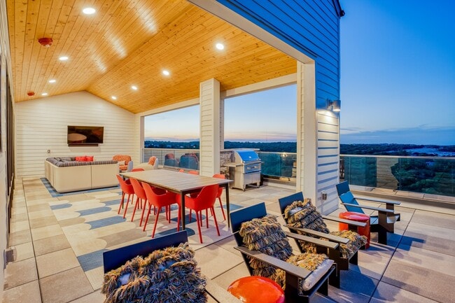 Our sky deck is complete with grills and ample seating.