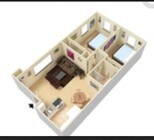 2BR/1BA