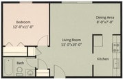One Bedroom Residential