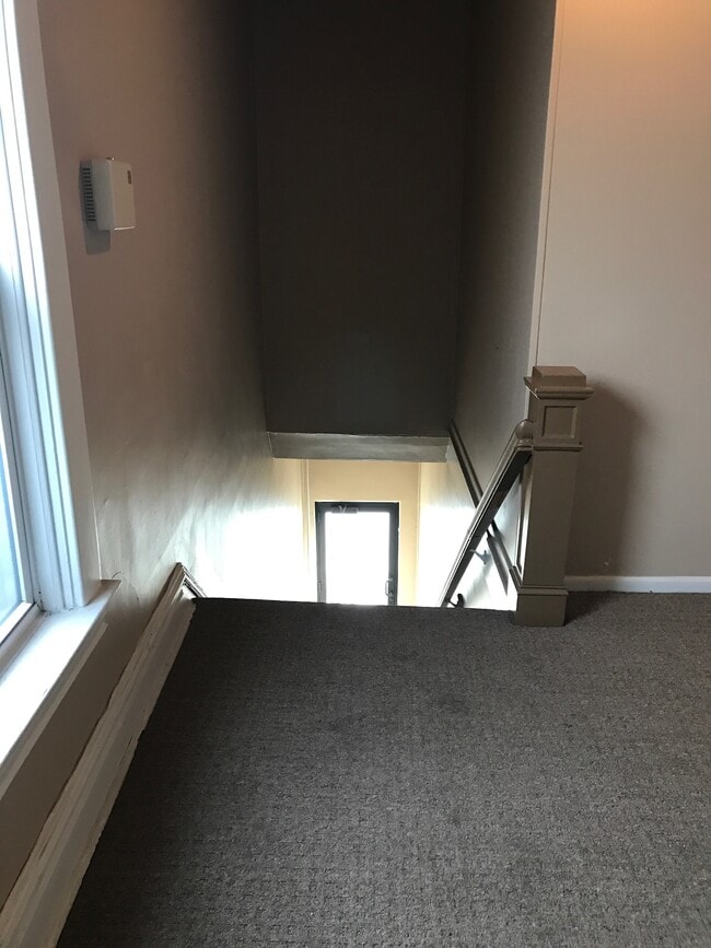stairwell to second floor - 604 Washington Ave Unit 1