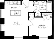 1BR/1BA