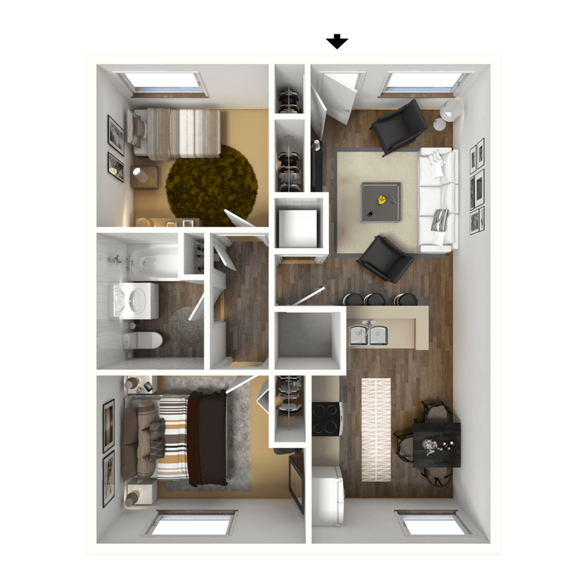 Floor Plan - 2x1S